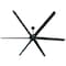 Westinghouse Widespan 100" 6-Blade Matte Black Indoor Ceiling Fan, DC Motor, Remote 7224800 - alternate 4